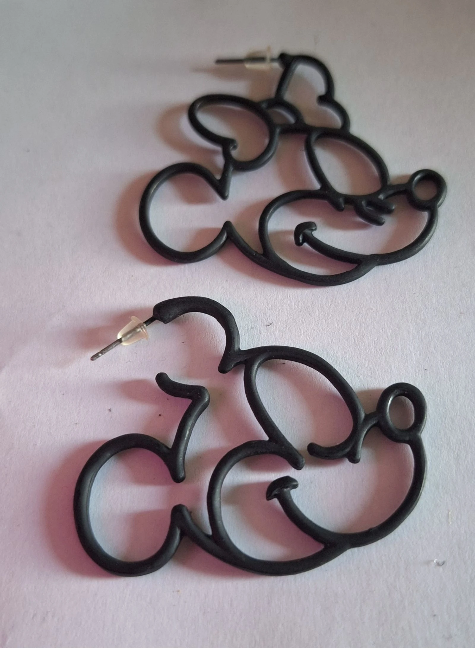 Boucles d'oreilles minie et Mickey 